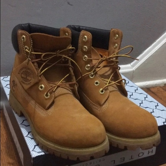Tan Timberland boots